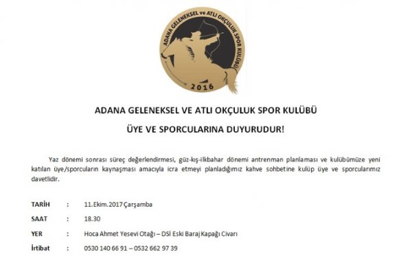 2017 Yılı Grup Kaynaşma Toplantısı İcra Edilecektir.